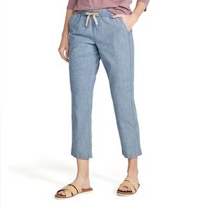 L.L. BEAN Lakewashed Ankle / Cropped Pants |‎ Chambray | Favorite Fit | Size 16